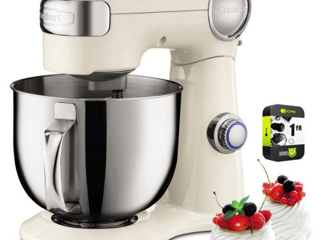 Cuisinart Precision Master 5.5-Quart Stand Mixer Coconut Cream+Extended Warranty Fashion