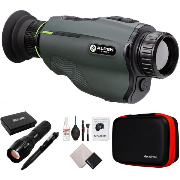 Alpen Optics Apex 35mm Thermal Monocular, HD AMOLED Display w  Accessories Bundle Cheap