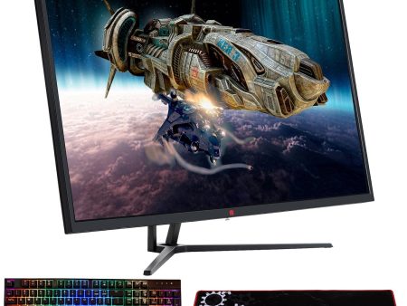 Deco Gear 39  2560x1440 Curved Gaming Monitor w  Gaming Keyboard + Extended Pro Mouse Pad Cheap