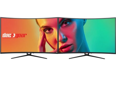 Deco Gear 39  Curved Gaming Monitor, 2560x1440, 1ms MPRT, 165 Hz, 4000:1, HDR 400, 2-Pack For Cheap