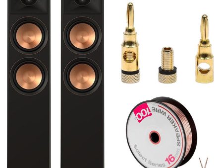 Klipsch RP-6000F II Floorstanding Speaker (Pair) + Deco Gear Wire + Banana Plugs Online Sale