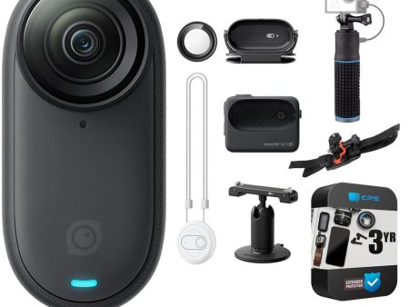 Insta360 GO 3S (64GB Black) Waterproof 4K Action Camera + 3 Year Warranty Pack For Sale