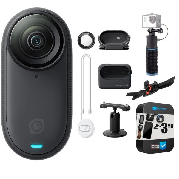 Insta360 GO 3S (64GB Black) Waterproof 4K Action Camera + 3 Year Warranty Pack For Sale