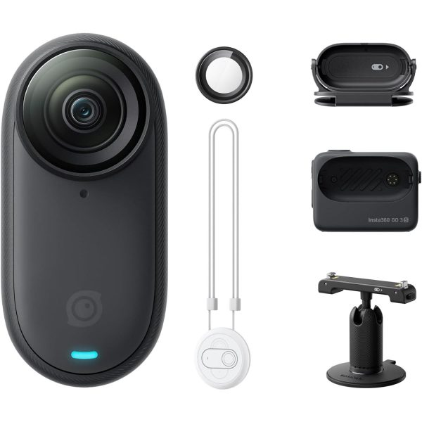 Insta360 GO 3S (64GB Black) Waterproof 4K Action Camera + 3 Year Warranty Pack For Sale