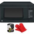 GE 1.4 Cu. Ft. Countertop Microwave Oven Black with 2 Year Warranty & Oven Mitt Online