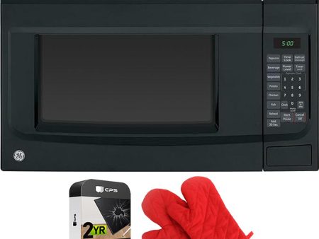 GE 1.4 Cu. Ft. Countertop Microwave Oven Black with 2 Year Warranty & Oven Mitt Online