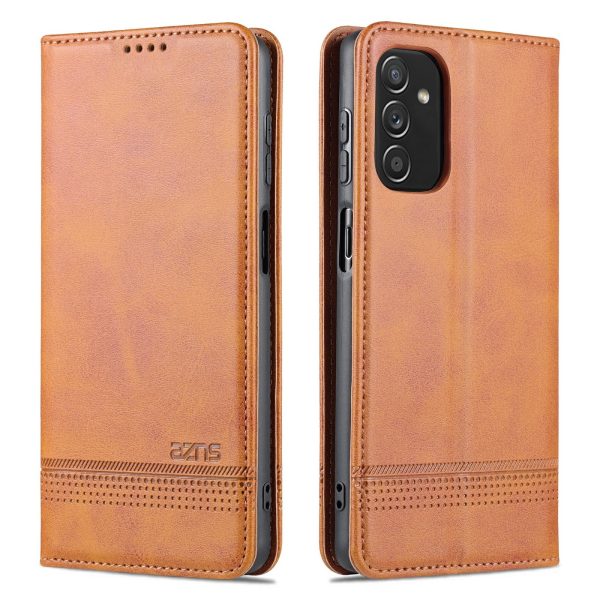 AZNS Magnetic Absorption PU Leather Flip Cover Stand Full Protection Wallet Phone Case for Samsung Galaxy M52 5G For Sale