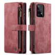 CASEME C30 Series for Samsung Galaxy A53 5G Supporting Stand Design PU Leather Phone Case Shockproof Zipper Pocket Wallet Cover For Cheap