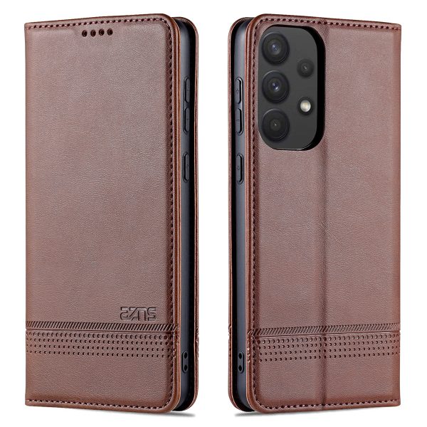 AZNS Phone Bag Case Strong Magnetic Auto-absorbed Cover PU Leather Stand Wallet Smartphone Case for Samsung Galaxy A33 5G Supply