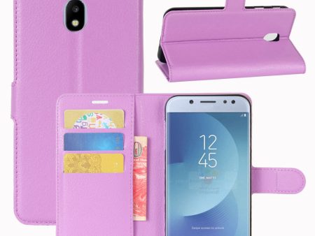 For Samsung Galaxy J3 (2017) Litchi Skin Wallet Leather Protection Phone Casing with Stand Online Hot Sale