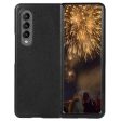 For Samsung Galaxy Z Fold4 5G PU Leather Coated TPU + PC Shockproof Cover Litchi Texture Anti-slip Grip Back Case Cheap