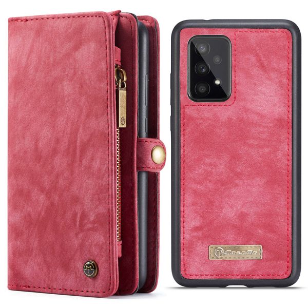 CASEME 008 Series for Samsung Galaxy A53 5G Well-protected Detachable 2-in-1 Split Leather Phone Case Multifunctional Anti-scratch Wallet Stand Shell Supply