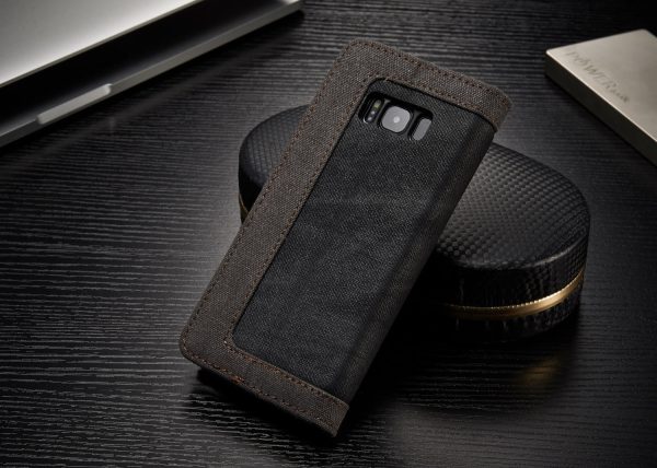 CASEME 006 Series Canvas Skin Leather Wallet Phone Case for Samsung Galaxy S8 G950 Online