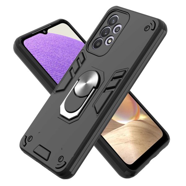 YB PC Series-1 for Samsung Galaxy A33 5G Protective Cover Hard PC + Soft TPU Camera Protection Case with Ring Kickstand Cheap