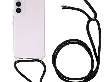 Crystal Clear TPU Cover for Samsung Galaxy S22 5G, Reinforced Four Corner Shockproof Phone Case with Lanyard Cheap