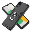 YB PC Series-1 for Samsung Galaxy A03 Core Ring Kickstand Phone Case Anti-Scratch Shock Absorption Soft TPU + Hard PC Back Cover Fashion