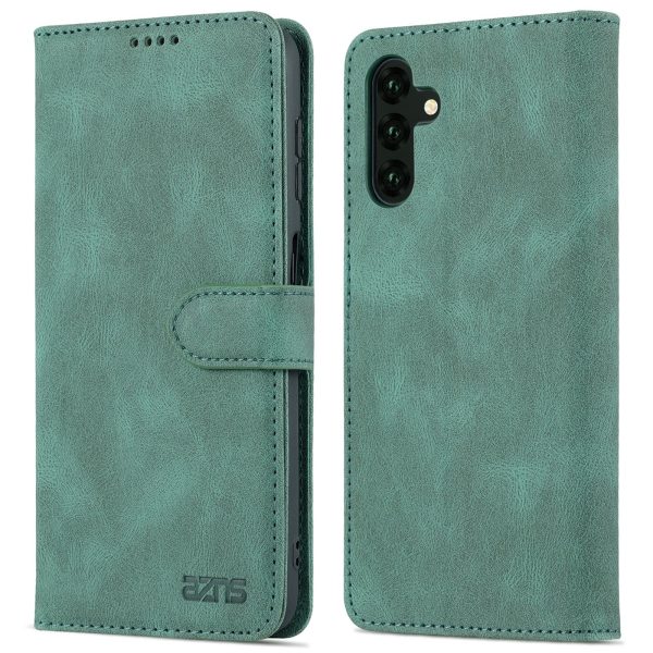 AZNS Shockproof PU Leather + TPU Magnetic Clasp Stand Wallet Phone Case Cover for Samsung Galaxy A13 5G   A04s 4G (164.7 x 76.7 x 9.1 mm) Discount