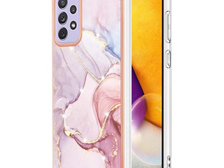 YB IMD Series-2 Phone Case for Samsung Galaxy A23 4G (165.4 x 76.9 x 8.4mm), Scratch Proof Electroplating Frame IMD Marble Pattern TPU Cover For Cheap