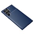 Carbon Fiber Soft TPU Slim Fashion Anti-Slip Protective Back Cover for Samsung Galaxy S22 Ultra Cheap