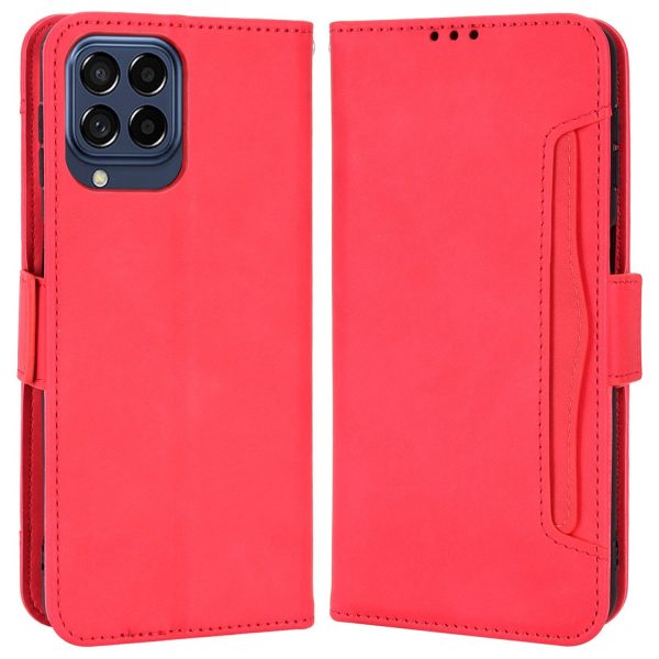 Anti-dust Smartphone Bag Case for Samsung Galaxy M53 5G, Magnetic Flip Wallet Style Stand Shockproof PU Leather Phone Cover Supply