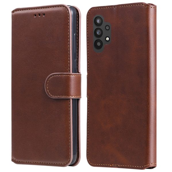 Classic Textured Wallet Stand Flip Leather Phone Case for Samsung Galaxy A32 5G M32 5G Cheap