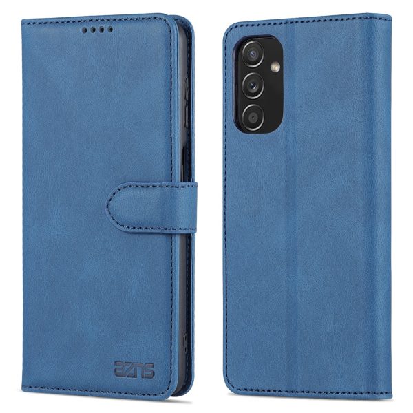 AZNS PU Leather Wallet Stand Full Protection Anti-fall Phone Case Cover for Samsung Galaxy M52 5G Fashion