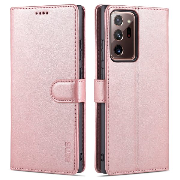 AZNS Leather Wallet Stand Folio Flip Card Slots Full Body Protection Phone Shell for Samsung Galaxy Note20 Ultra Note20 Ultra 5G Hot on Sale