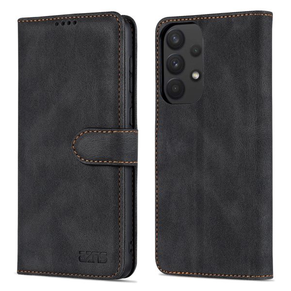 AZNS for Samsung Galaxy A33 5G Well-protected Scratch-resistant PU Leather Wallet Stand Phone Case Shell Fashion