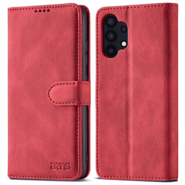 AZNS Magnetic Clasp Leather Case Drop-proof Fully Wrapped Wallet Stand Phone Cover for Samsung Galaxy A32 4G (EU Version) Hot on Sale