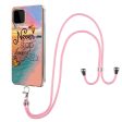 Anti-Scratch IMD IML Marble Flower Pattern Soft TPU Phone Case with Lanyard for Samsung Galaxy A22 4G (EU Version) Supply