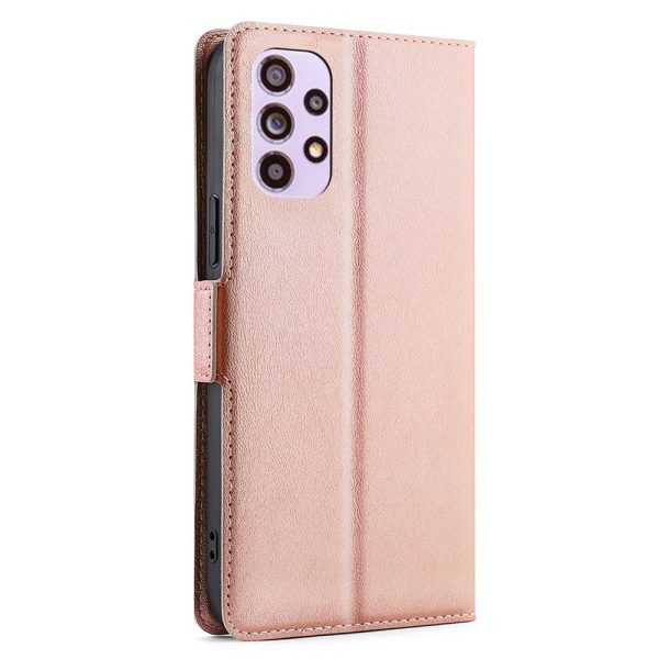 Card Slot Design Side Magnetic Closure Overall Protection PU Leather Phone Stand Case for Samsung Galaxy A33 5G Online now