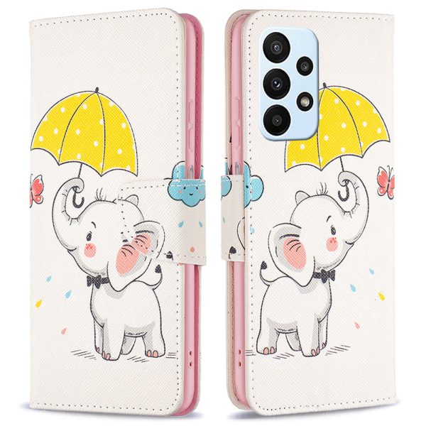 BF Pattern Printing Leather Series-2 for Samsung Galaxy A23 4G (165.4 x 76.9 x 8.4mm) PU Leather Magnetic Closure Pattern Printing Case, Stand Wallet Shockproof Flip Cover Online now