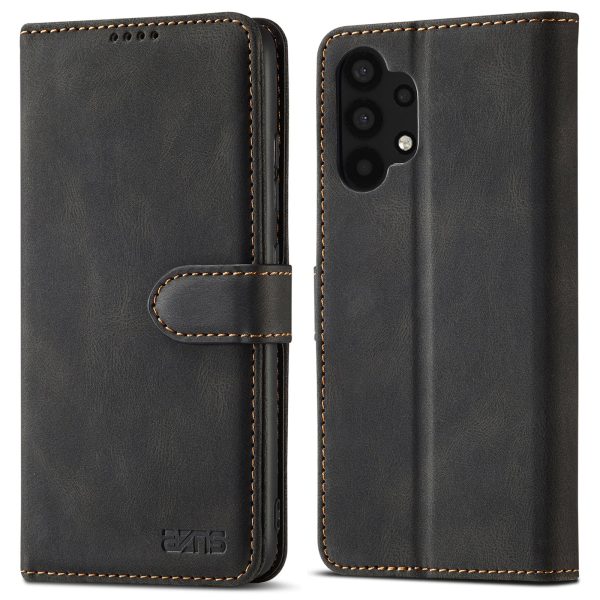 AZNS Magnetic Clasp Leather Case Drop-proof Fully Wrapped Wallet Stand Phone Cover for Samsung Galaxy A32 4G (EU Version) Hot on Sale