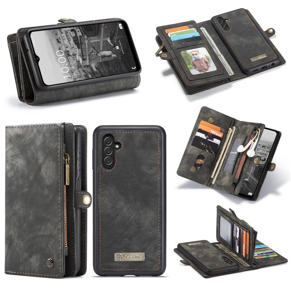 CASEME 008 Series for Samsung Galaxy A13 5G     A04s 4G (164.7 x 76.7 x 9.1 mm) Detachable 2-in-1 Shockproof Split Leather Case Multifunctional Wallet Adjustable Stand Phone Shell Cheap