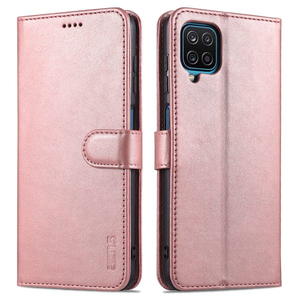 AZNS PU Leather Phone Cover Wallet Case with Stand for Samsung Galaxy A12 Fashion