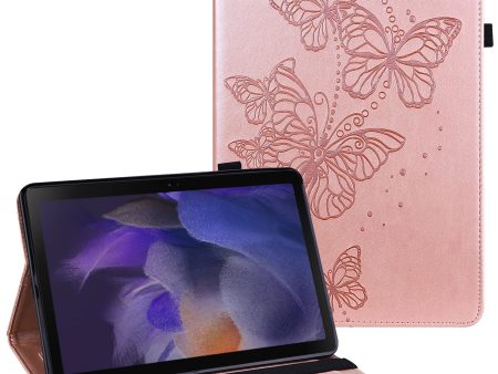 Auto Wake Sleep Stand Tablet Case Imprinting Butterflies Leather Wallet Cover for Samsung Galaxy Tab A8 10.5 2021 For Cheap