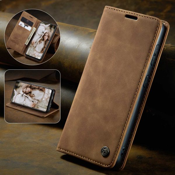 CASEME 013 Series Automatic Suction Leather Wallet Case for Samsung Galaxy A72 4G 5G Online Hot Sale