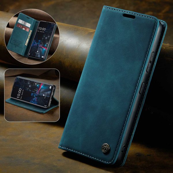 CASEME 013 Series Wallet Function PU Leather + TPU Mobile Phone Shell Auto-absorbed Magnetic Closing Case for Samsung Galaxy A33 5G Hot on Sale