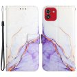 YB Pattern Printing Series-5 for Samsung Galaxy A03 (166.5 x 75.98 x 9.14mm) Marble Pattern PU Leather Stand Flip Cover Inner TPU Wallet Protective Cover with Strap Discount