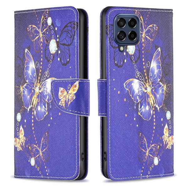 BF Pattern Printing Leather Series-2 for Samsung Galaxy M53 5G, Full-protection Phone PU Leather Cover Pattern Printing Case with Stand Wallet Online now