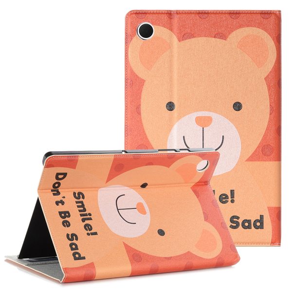 For Samsung Galaxy Tab A8 10.5 (2021) Anti-drop Cartoon Pattern Embossment Wallet Stand Design Auto Wake Sleep Leather Tablet Cover Case For Cheap