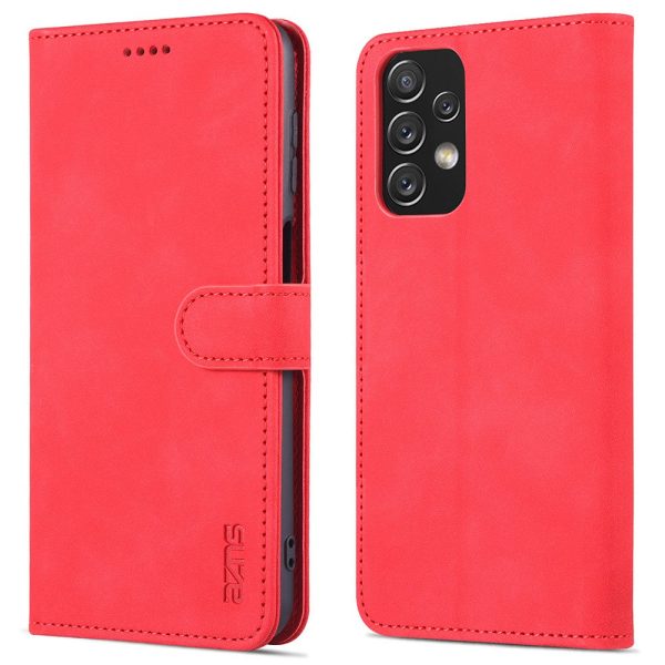 AZNS Shockproof Phone Case for Samsung Galaxy A23 4G (165.4 x 76.9 x 8.4mm) PU Leather Anti-dust Folio Flip Cover Wallet Phone Case with Stand Fashion