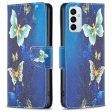 BF Pattern Printing Leather Series-2 for Samsung Galaxy M23 F23 5G, Foldable Stand Wallet Design PU Leather Phone Case Pattern Printing Protective Shell Online