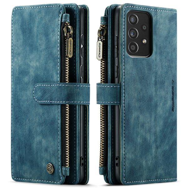 CASEME C30 Series All-round Shockproof PU Leather Wallet Case Cover with 10 Card Slots and Zipper Pocket for Samsung Galaxy A52s 5G A52 4G 5G Cheap