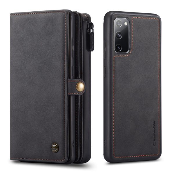 CASEME 018 Series Detachable 2-in-1 Matte Surface Leather Wallet Cover Case for Samsung Galaxy S20 FE S20 Fan Edition S20 FE 5G S20 Fan Edition 5G S20 Lite S20 FE 2022 Online Sale