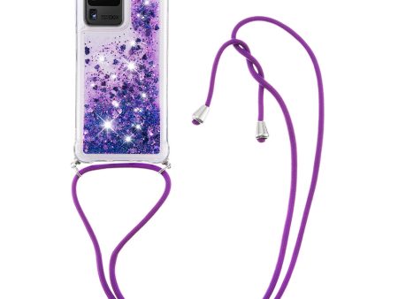 Cute Bling Sparkle 3D Quicksand Soft TPU Protective Case with Adjustable Lanyard for Samsung Galaxy S20 Ultra Online