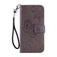 Imprint Owl Flower Leather Wallet Stand Phone Case for Samsung Galaxy M02   Galaxy A02 Cheap