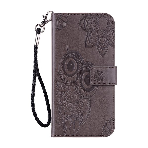 Imprint Owl Flower Leather Wallet Stand Phone Case for Samsung Galaxy M02   Galaxy A02 Cheap