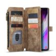 CASEME C30 Series Drop-Resistant Folio Flip Stand Wallet Phone Case with 10 Card Slots for Samsung Galaxy S10 Plus Discount