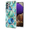 [Support Wireless Charging] Marble Pattern Printing IMD Electroplating Soft TPU Phone Case for Samsung Galaxy A32 4G (EU Version) For Discount